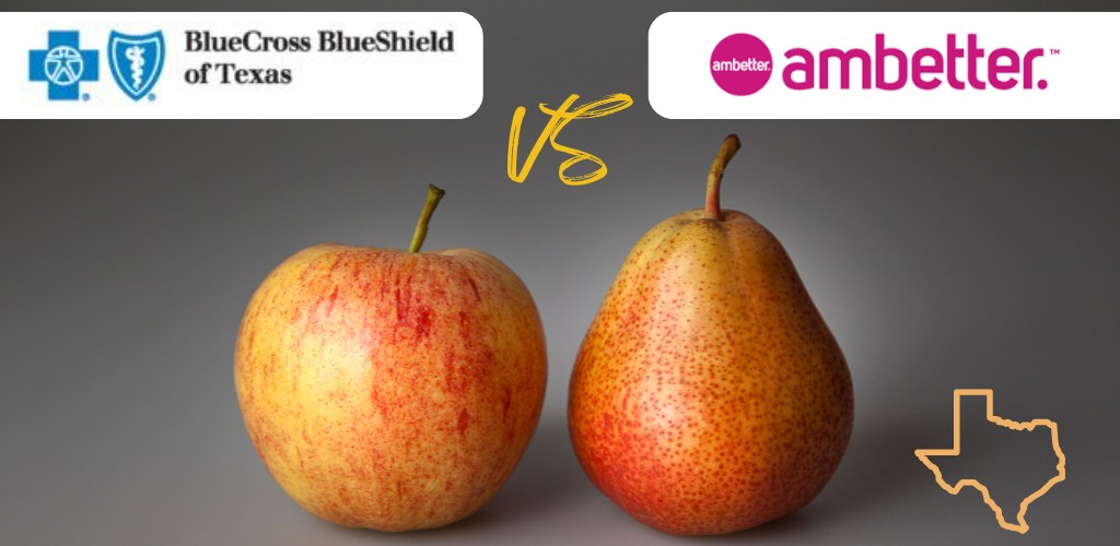 how to compare bcbs versus ambetter in texas for individuals and families